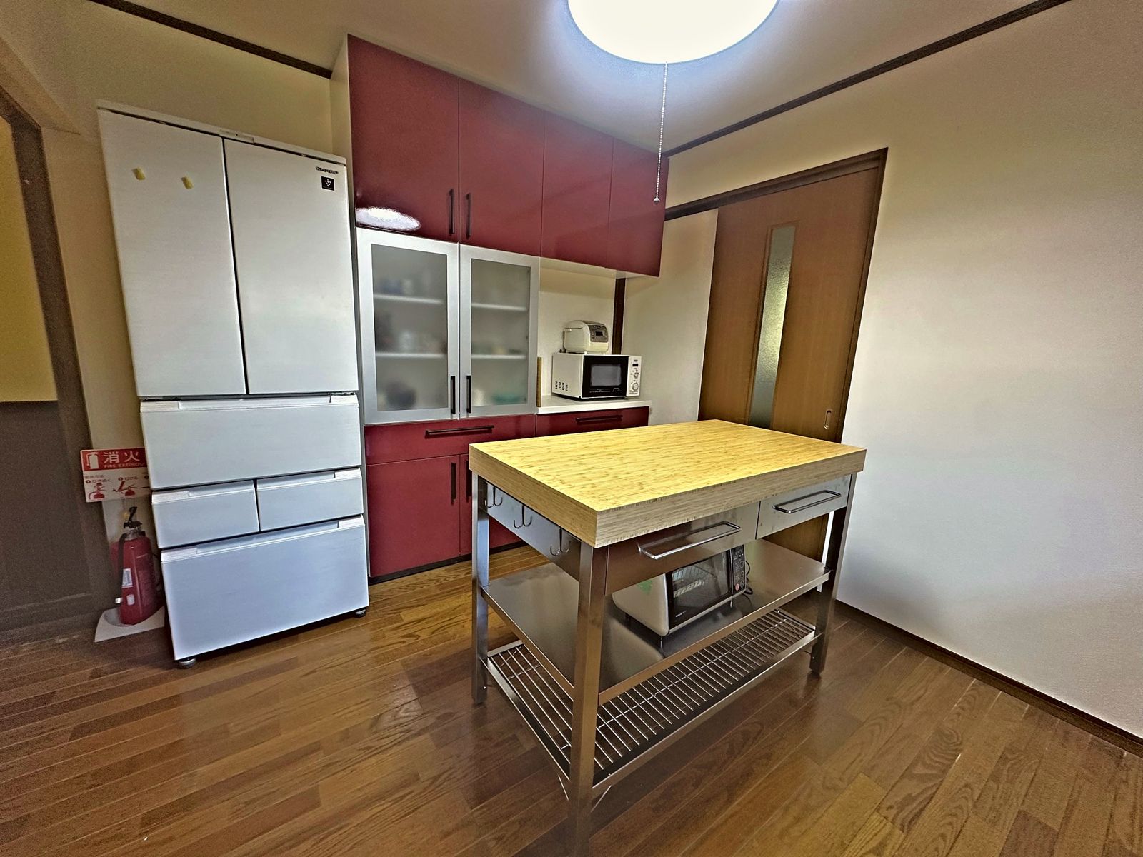 Kitchen and fridge